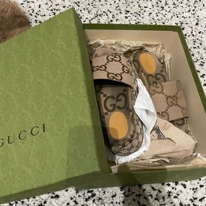 Gucci "Women's Original GG slide sandal" Platform Slide 39.5G - 9-9.5 US